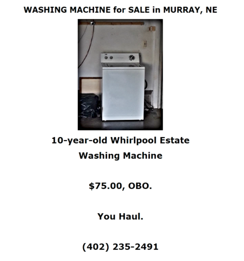2018-08-22 Washer_for_Sale_1