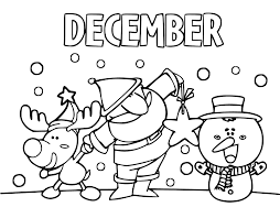 December Coloring page