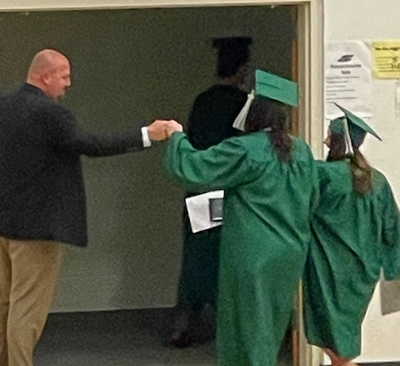 Maddies fist bump