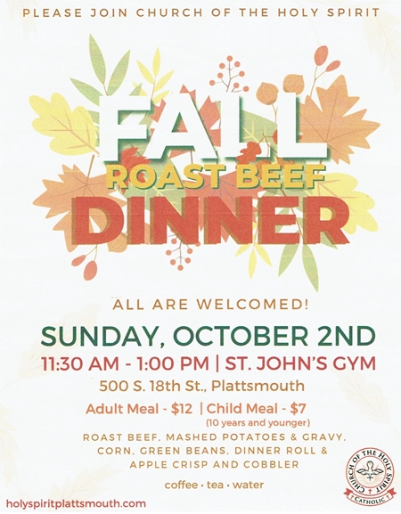 Roast Beef Dinner Flyer 450