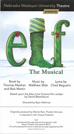 Elf program sheet 250