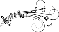 Musical notes 250