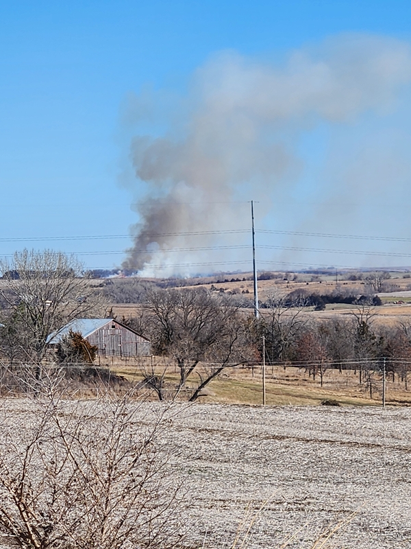 Fire NE of Unadilla 600