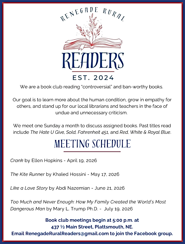 Renegade Rural Readers ad through July 2026 1