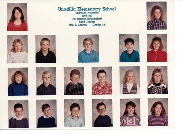 Unadilla School 1989 1990 Grade 5 6 600