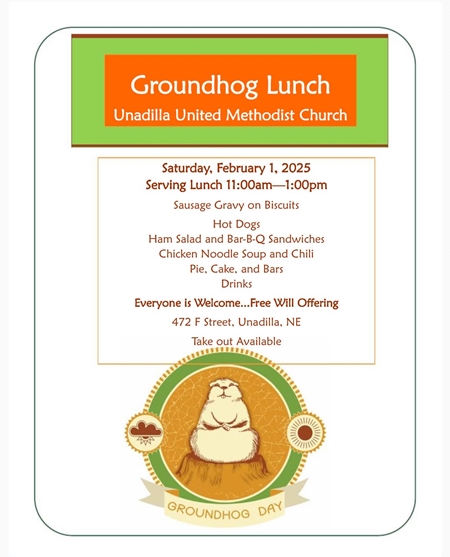 Methodist Church Groundhog Lunch 2025 450