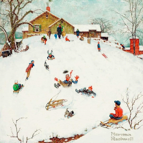NR Kids sleighing downhill 500
