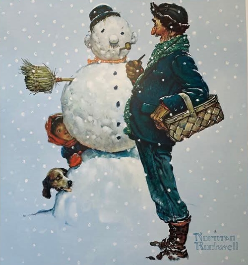 Norman Rockwell snowman 500