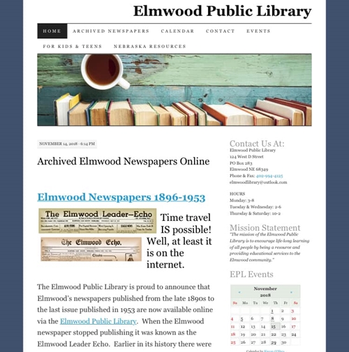 Elmwood Library_Newspaper_Archive_500